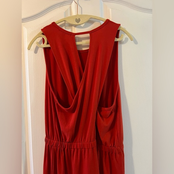 💙 4 for $40 💙 Banana Republic criss cross back Burnt Orange Sleeveless Dress - Picture 4 of 11